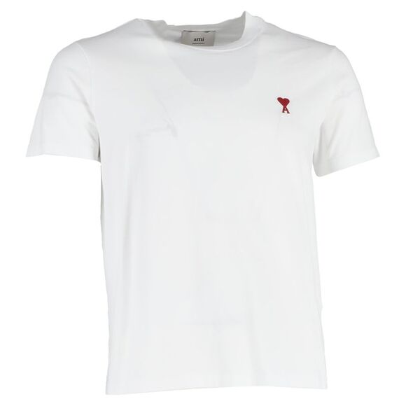 Ami Ami De Coeur T-shirt in White Cotton